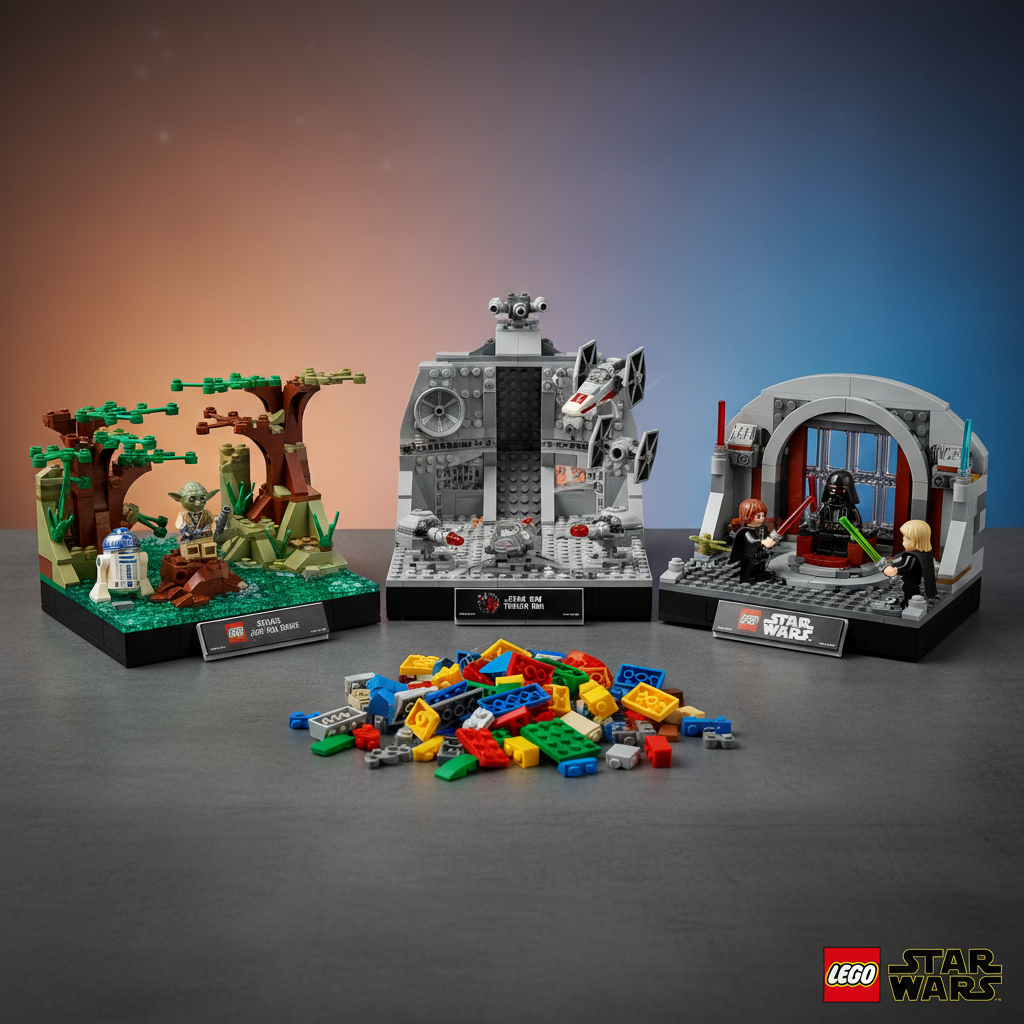 LEGO Star Wars Dioramas: Dagobah vs Trench Run vs Throne Room Comparison (2025)